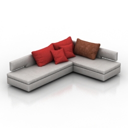 sofa blanche maleta 290ma-210-cr 3D Model Preview #3ccdebcf