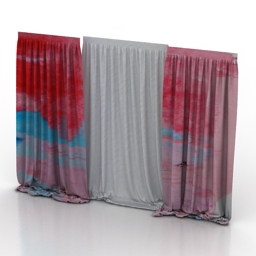 curtain 3D Model Preview #e61c5eb9