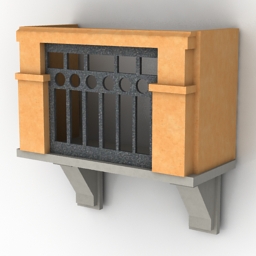 balcony 3D Model Preview #a1b2ca53