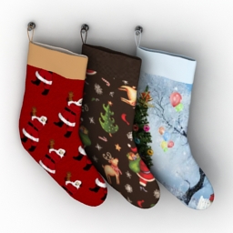 christmas boots 3D Model Preview #079e6309