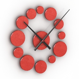 clock dots 3D Model Preview #8268f5d6