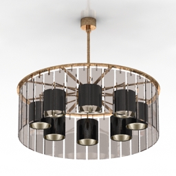 luster bella figura park lane round 3D Model Preview #87a4afb6