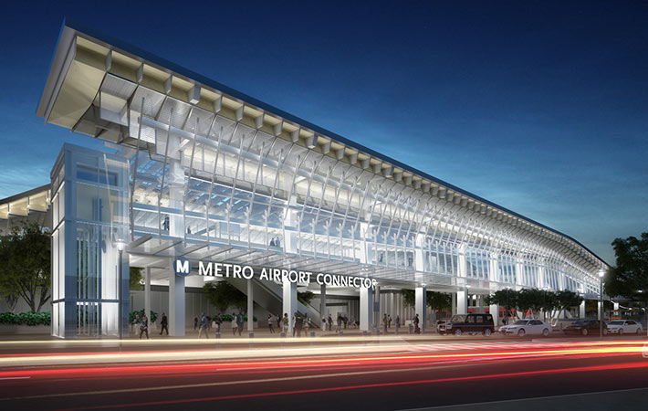 LA Airport Connector Station, Los Angeles, USA