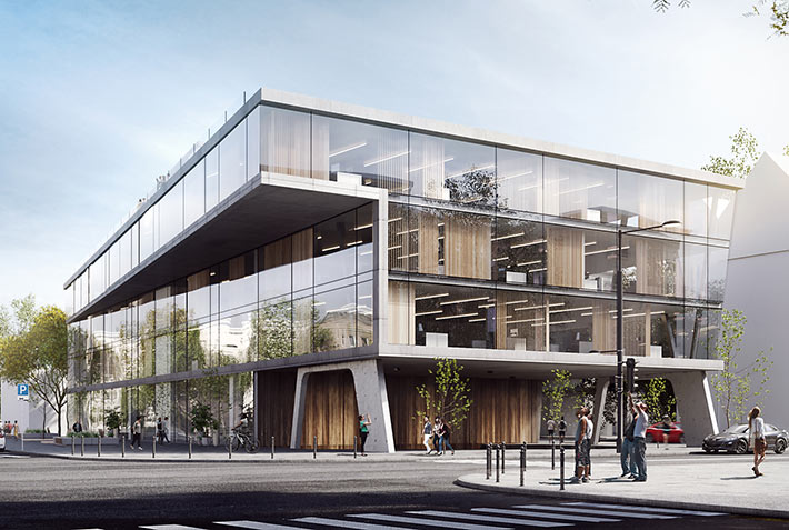 Mixed-use complex by MAD Architects, Vilnius, Lithuania