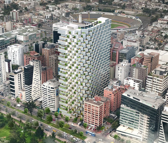 IQON skyscraper by BIG, Quito, Ecuador