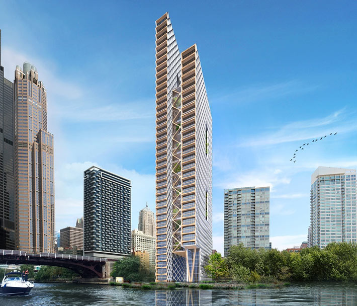 80-story River Beech Tower, Chicago, United States