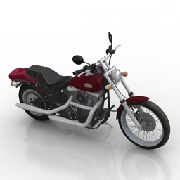 motorbike harley davidson 3D Model Preview #5cd935f7