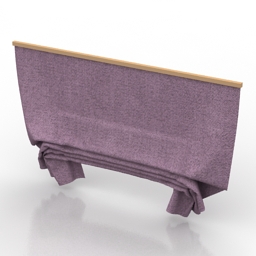 curtain 2 3D Model Preview #acb49916