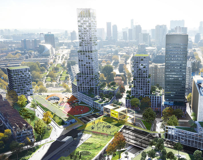 Pompenburg reconstruction, Rotterdam, Netherlands