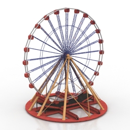 3D Ferris wheel preview