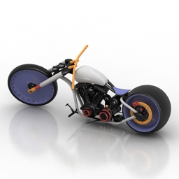 bike kujocycles h-d fuck face 3D Model Preview #e72de850