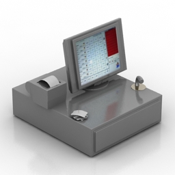 3D Cash register preview