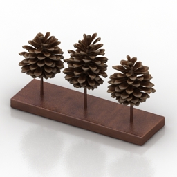figurine t-wood decor 3D Model Preview #02a5a2ca