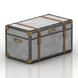 chest zimmer trunk pottery barn 3D Model Preview #bfce3b14