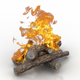 fire logs 3D Model Preview #37faf9fd