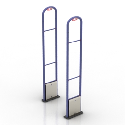 3D Anti-theft gate preview