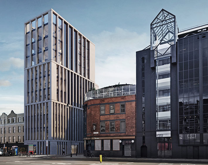 Shoreditch urban block redevelopment, London, UK