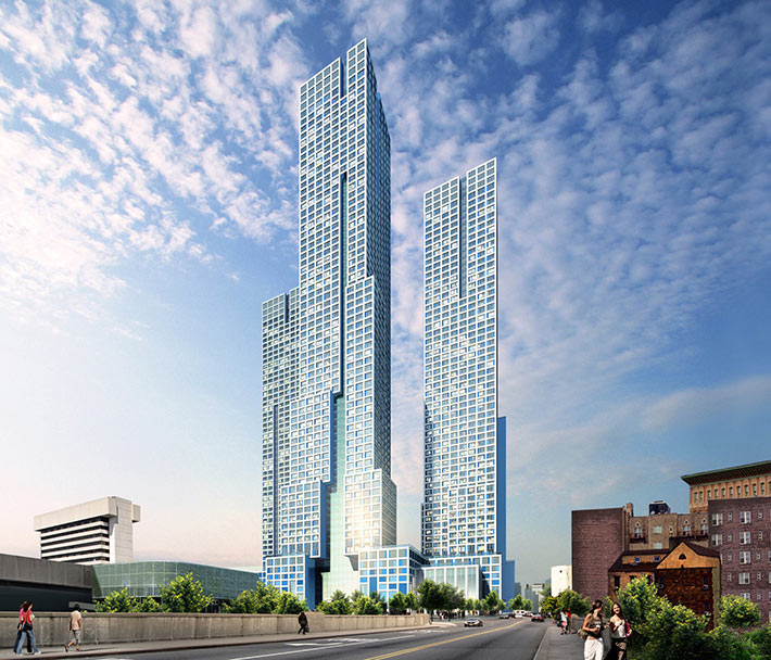 Journal Squared tower, New Jersey, USA