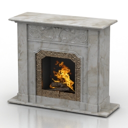 3D Fireplace preview