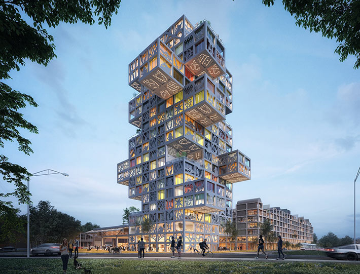 KoolKiel complex by MVRDV, Kiel, Germany