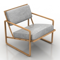 armchair custom lounge 3D Model Preview #9350ba10