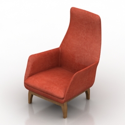 armchair porada daisy 3D Model Preview #f908f1ef