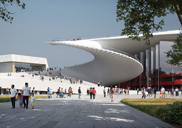Shanghai Grand Opera House by Snøhetta, Shanghai, China