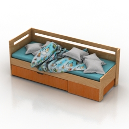 bed baby 3D Model Preview #333d0739
