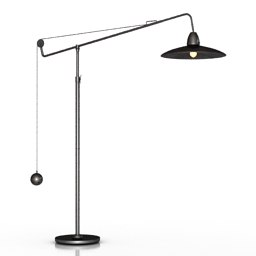 lamp 1940s architects boom 3D Model Preview #5a804c1e