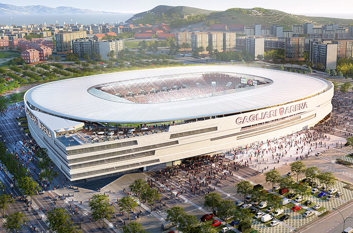 New Cagliari stadium, Cagliari, Italy