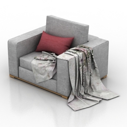 armchair 2 3D Model Preview #6e21e401