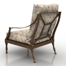 armchair antibes 3D Model Preview #378090fe