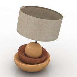 lamp linea sette ceramiche lampada lunario 3D Model Preview #ca8b2b10