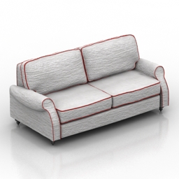 sofa hollywood estetic 3D Model Preview #57db44ca