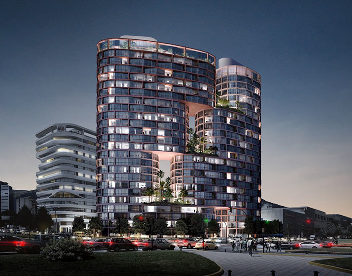 EPIQ tower by BIG and Uribe & Schwarzkopf, Quito, Ecuador