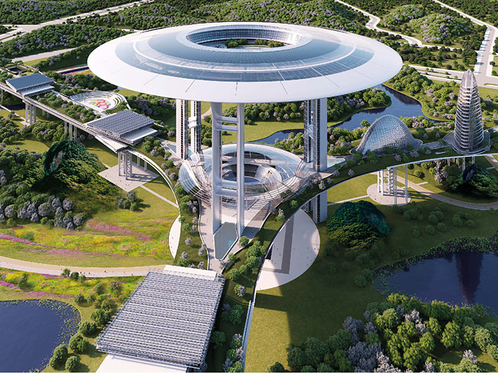 Yilong Futuristic City, Yilong County, China