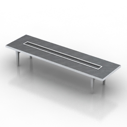 table studio communal 3D Model Preview #bf1dacbd
