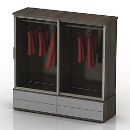 wardrobe nerobox 3D Model Preview #233551fc