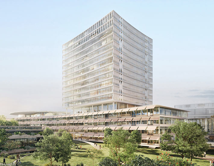 University Hospital by Herzog & de Meuron, Basel, Switzerland