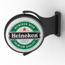 signboard heineken 3D Model Preview #7a8289a8