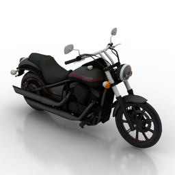 motorbike kawasaki vn900 3D Model Preview #9a7c042e
