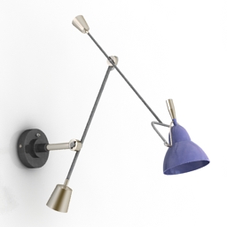 sconce counterpoise swing-arm wall sconce restoration hardware 3D Model Preview #18f0b16c