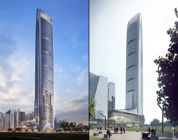 Tianshan Gate by Aedas, Shijiazhuang, China