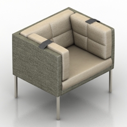 3D Armchair preview