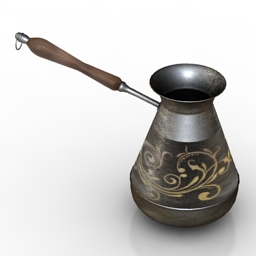 cofee pot maker turkish 3D Model Preview #9761e828