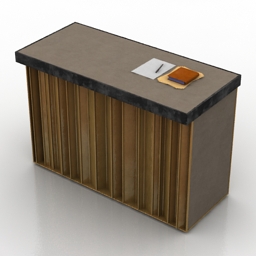 reception room&board 3D Model Preview #888ab290