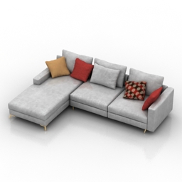 sofa corner 3D Model Preview #967c9229