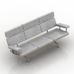 sofa eames herman miller 3D Model Preview #28d7d87a