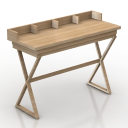 table desk 3D Model Preview #5c6acfb1