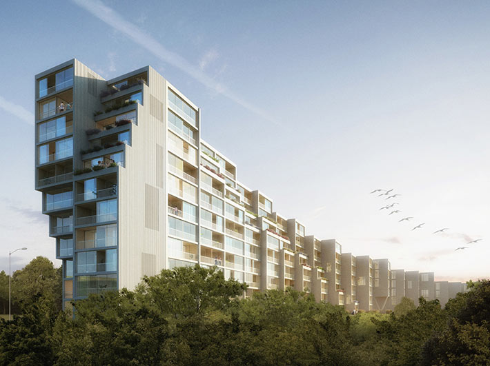 New residential district, Prague, Czech Republic